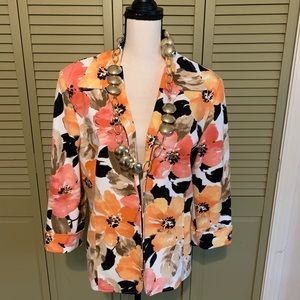 Open front floral blazer 🍁